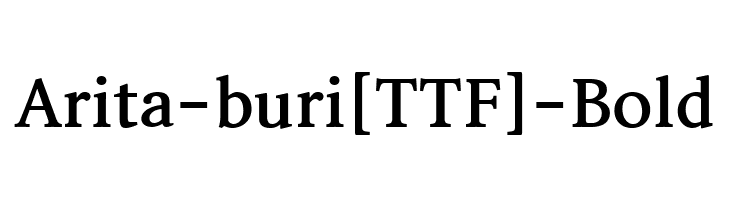 Arita-buri[TTF]-Bold  नि: शुल्क फ़ॉन्ट्स डाउनलोड