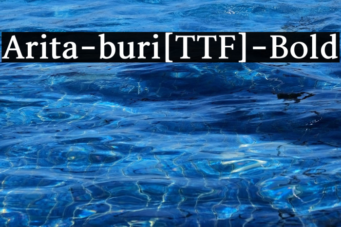 Arita-buri[TTF]-Bold Example 1