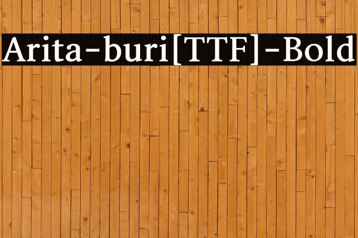 Arita-buri[TTF]-Bold Example 2