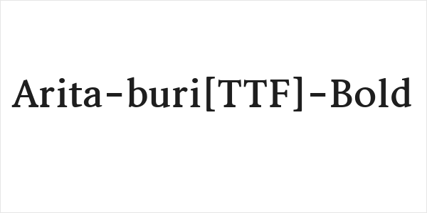 Arita-buri[TTF]-Bold Logo