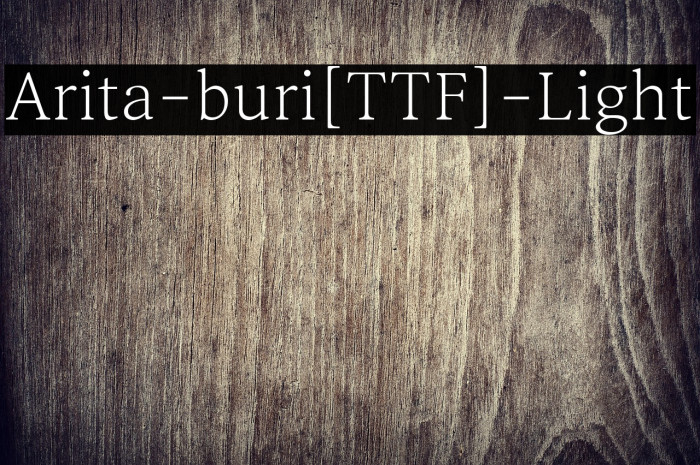 Arita-buri[TTF]-Light Example 1