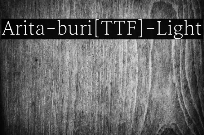 Arita-buri[TTF]-Light Example 1