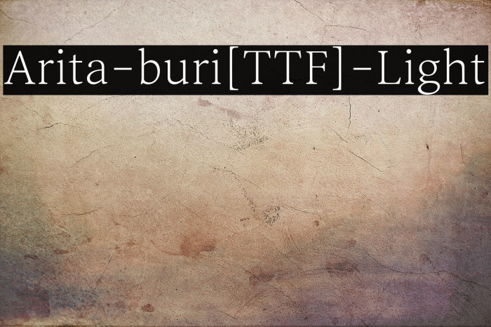 Arita-buri[TTF]-Light Example 3