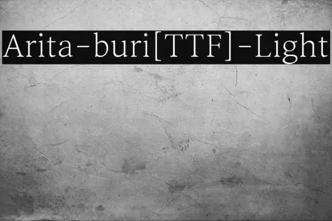 Arita-buri[TTF]-Light Example 3