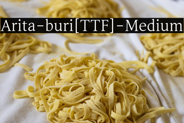 Arita-buri[TTF]-Medium Example 2