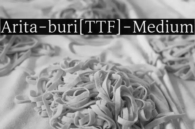Arita-buri[TTF]-Medium Example 2