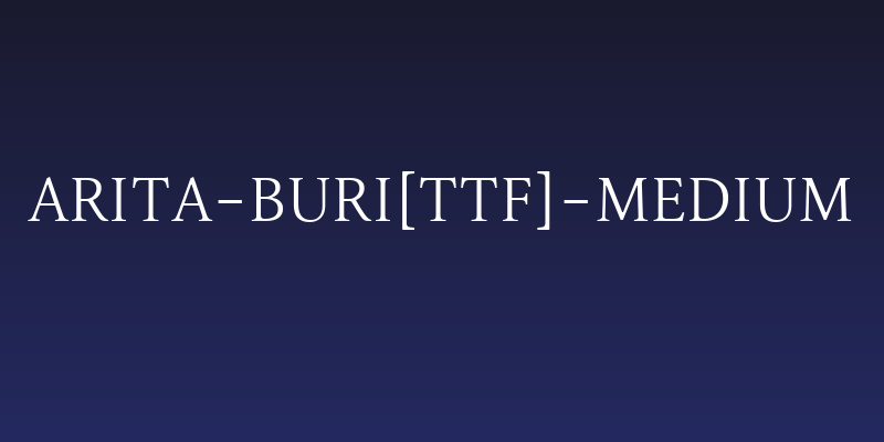 Arita-buri[TTF]-Medium Social Header