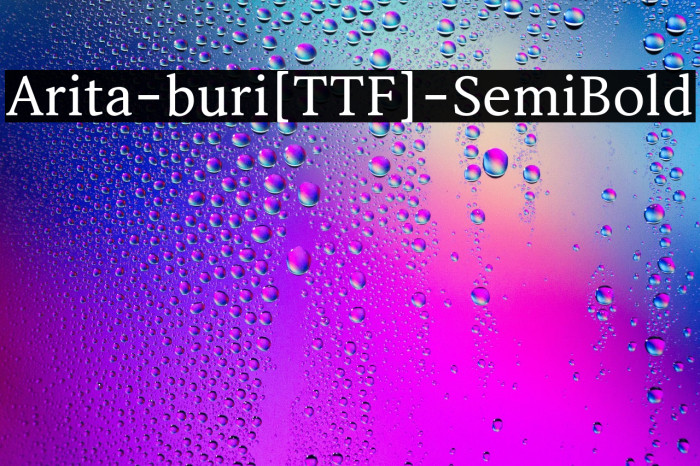 Arita-buri[TTF]-SemiBold Example 2