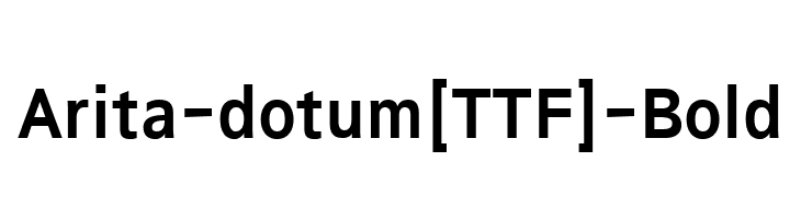 Arita-dotum[TTF]-Bold  Free Fonts Download