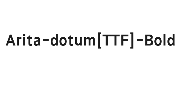 Arita-dotum[TTF]-Bold Logo