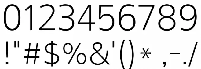 Arita-dotum[TTF]-Light Font OTHER CHARS