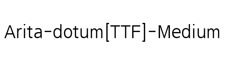 Arita-dotum[TTF]-Medium  フリーフォントのダウンロード