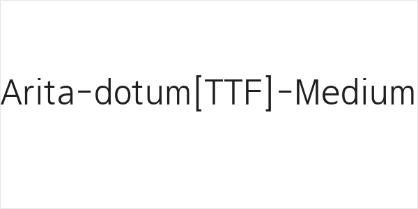 Arita-dotum[TTF]-Medium Logo