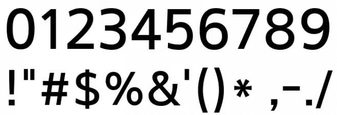 Arita-dotum[TTF]-SemiBold Font OTHER CHARS