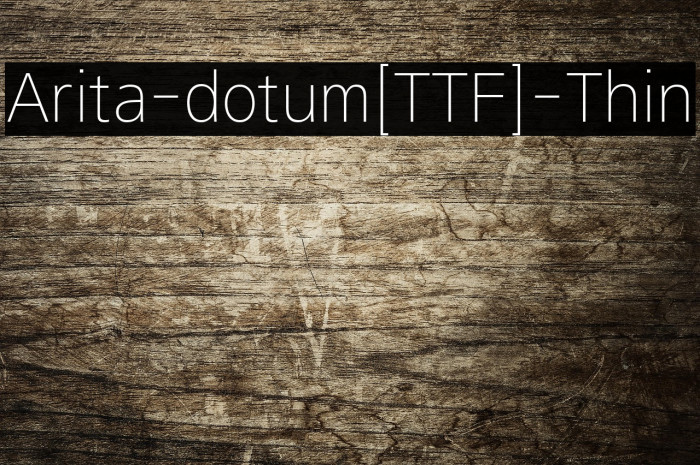 Arita-dotum[TTF]-Thin Example 3