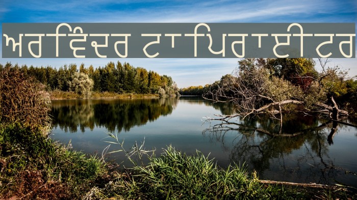 ArivMdr tfiprfeItr Font examples