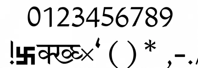 ArivNdr POMt Font OTHER CHARS