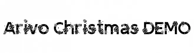 Arivo Christmas DEMO フリーフォントのダウンロード