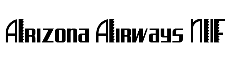Arizona Airways NF  Frei Schriftart Herunterladen