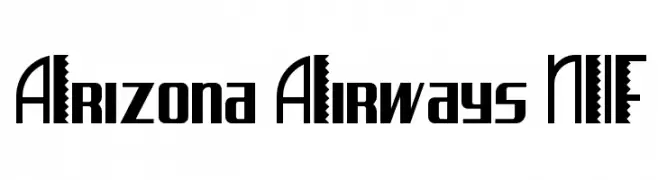 Arizona Airways NF  フリーフォントのダウンロード