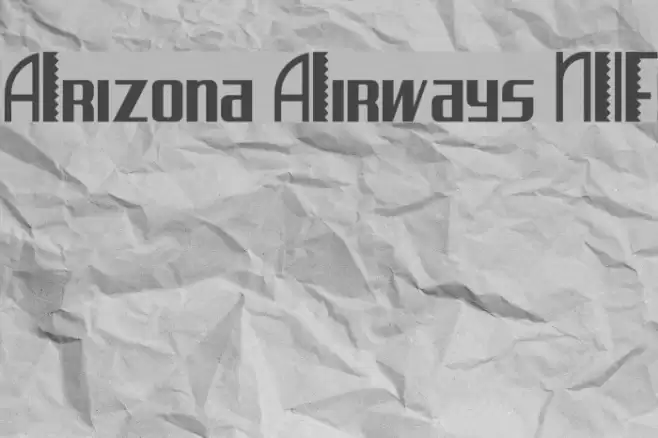 Arizona Airways NF Font examples