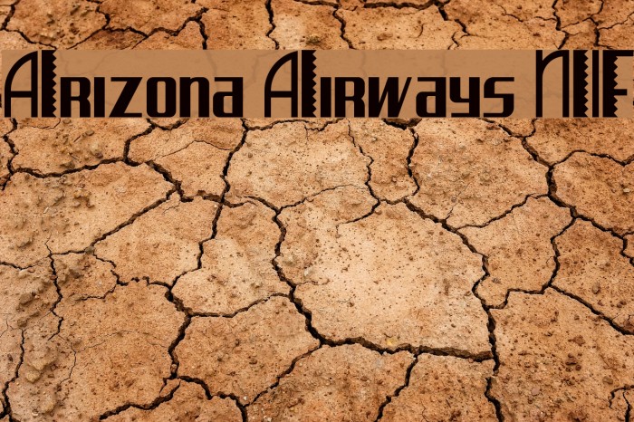 Arizona Airways NF Font examples