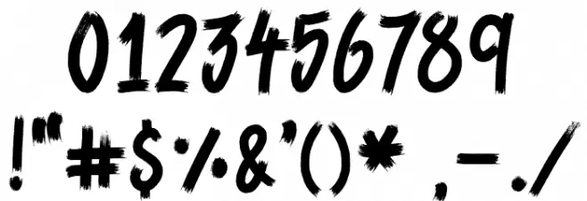 Arizona Heatwave Font OTHER CHARS