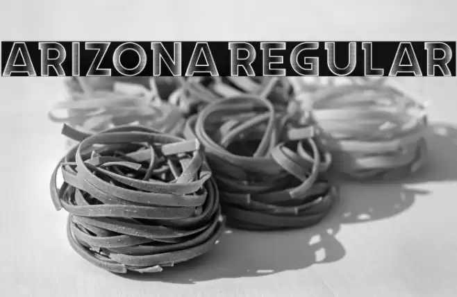Arizona Regular Font examples