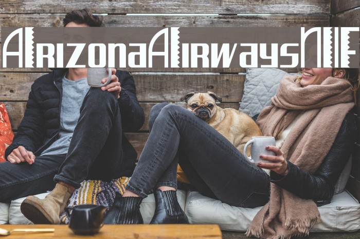 ArizonaAirwaysNF Font examples