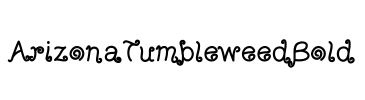 ArizonaTumbleweedBold  Frei Schriftart Herunterladen
