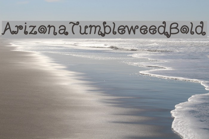 ArizonaTumbleweedBold Font examples
