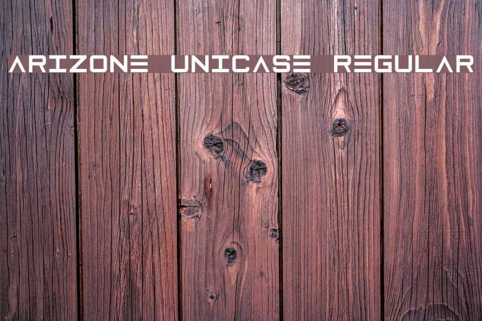 Arizone Unicase Regular Font examples