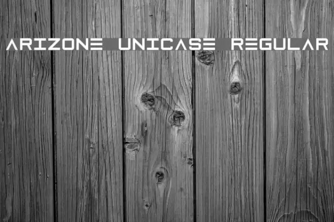 Arizone Unicase Regular Font examples
