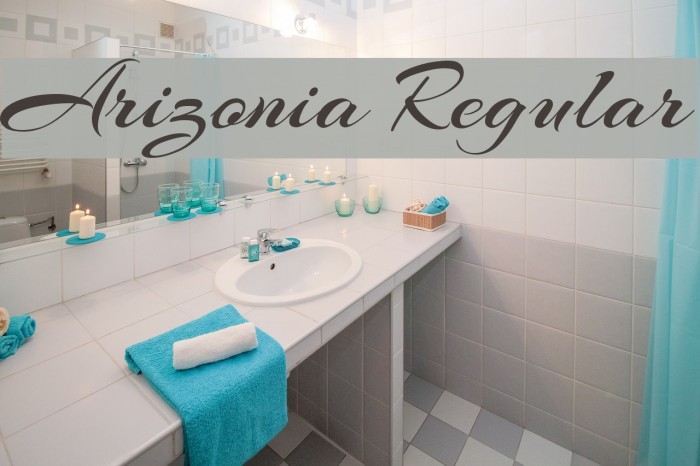 Arizonia Regular Font examples