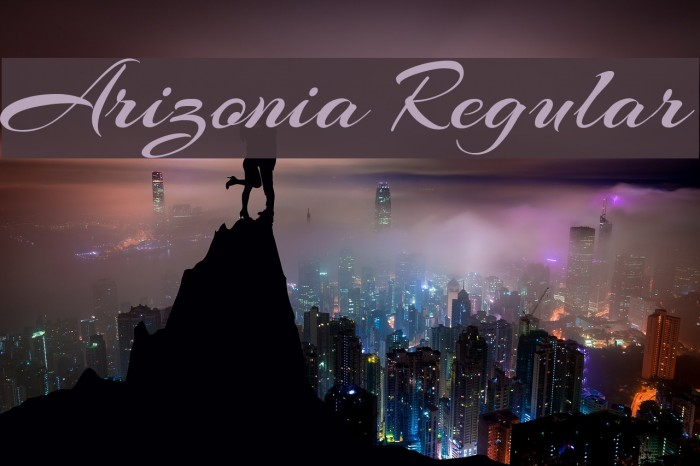 Arizonia Regular Font examples