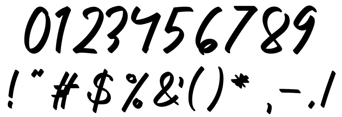 Arjenta Black Font OTHER CHARS
