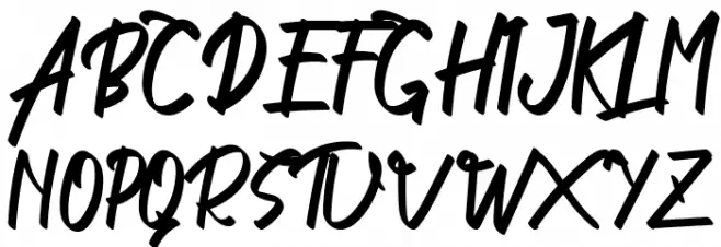 Arjenta Black Schriftart Groß