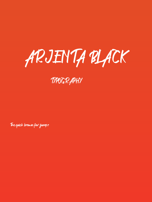 Arjenta Black Poster