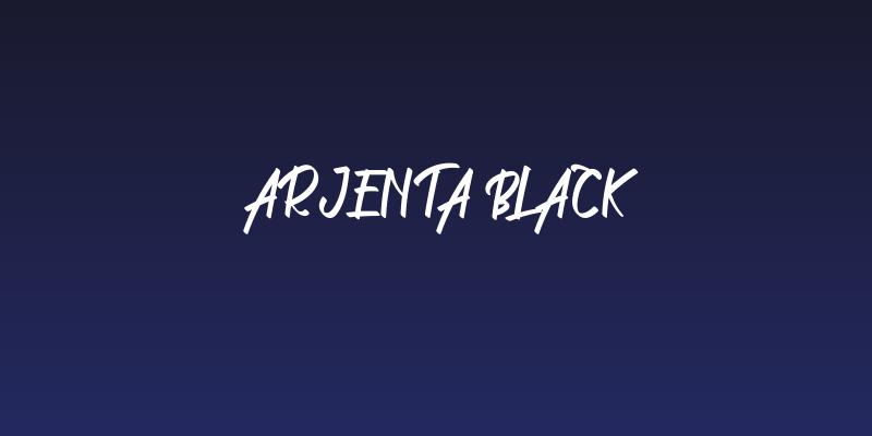 Arjenta Black Social Header