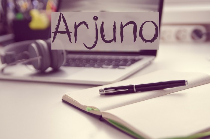 Arjuno Font examples