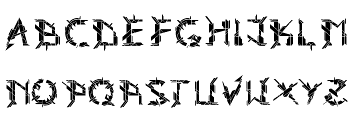 Ark Font LOWERCASE