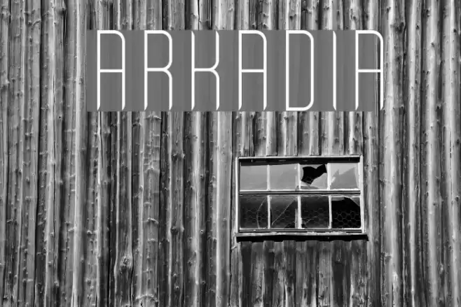 Arkadia Font examples