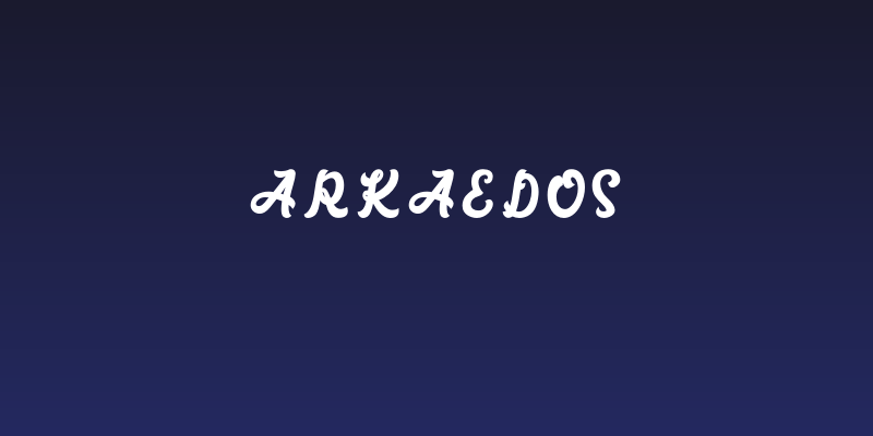 Arkaedos Social Header