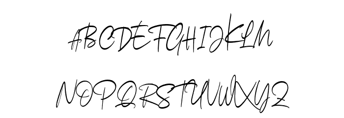 Arkania Font UPPERCASE