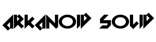 Arkanoid Solid  Frei Schriftart Herunterladen