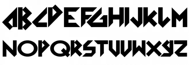 Arkanoid Solid Font Litere mari