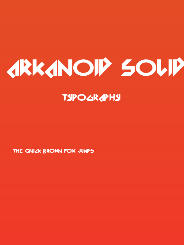 Arkanoid Solid Poster