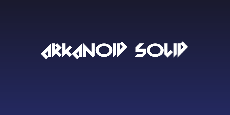 Arkanoid Solid Social Header
