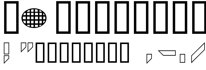 Arkanoid Font OTHER CHARS