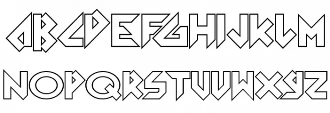 Arkanoid Schriftart Groß